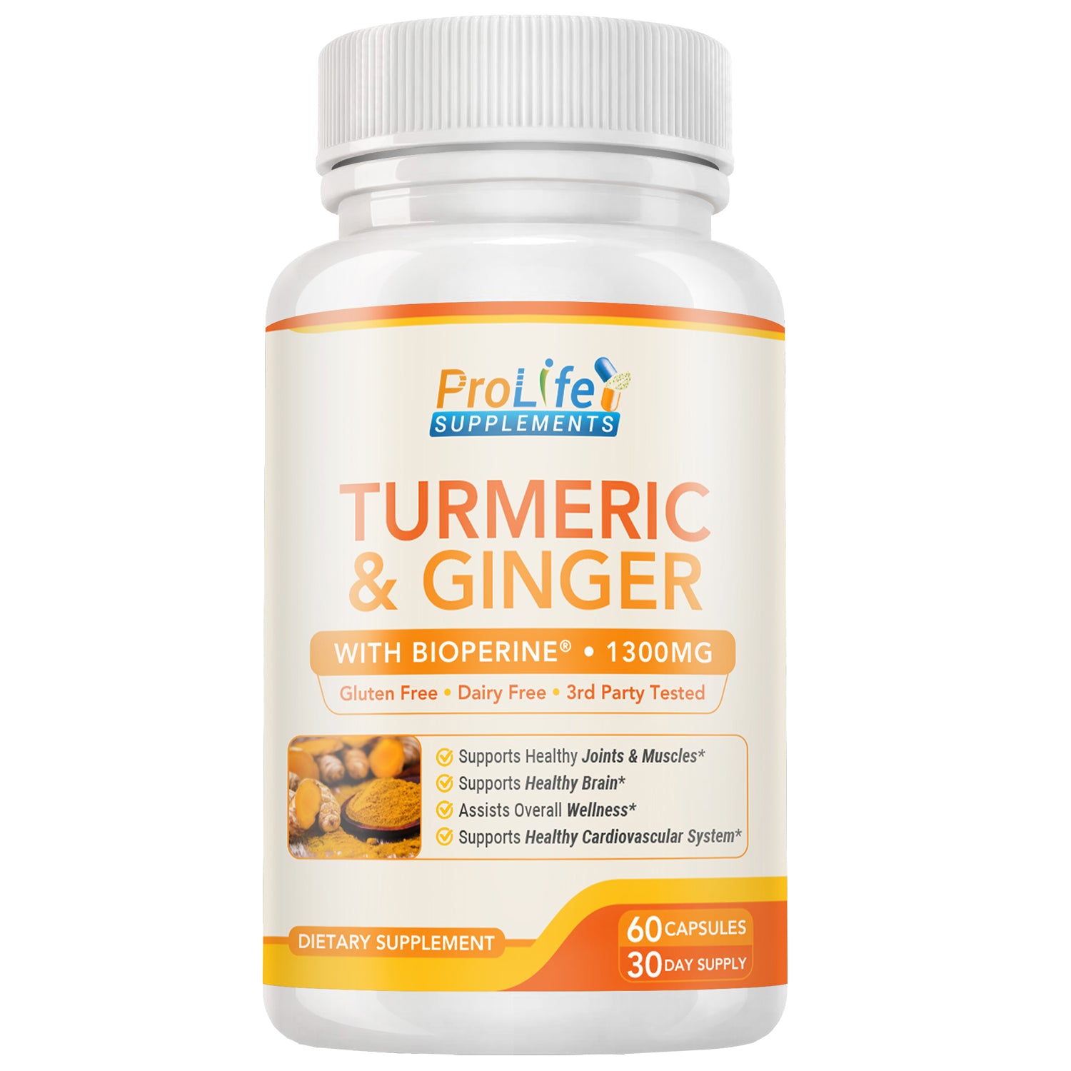 Turmeric & Ginger 1300mg Capsules